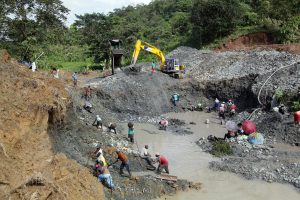 Agric land being destroyed by illegal miners  