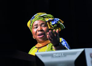 Dr Nkosazana Dlamini Zuma at the opening of the Science Forum at the CSRI in Pretoria. Picture: Antoine de Ras, 08/12/2015
