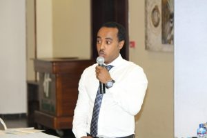 Getnet Tilahun Taye,Regional Manager IATA (Africa) Kenya office, delivering his presentation