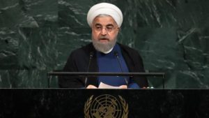 Rouhani called Trump's remarks an "ignorant rhetoric' [Drew Angerer/Getty Images]