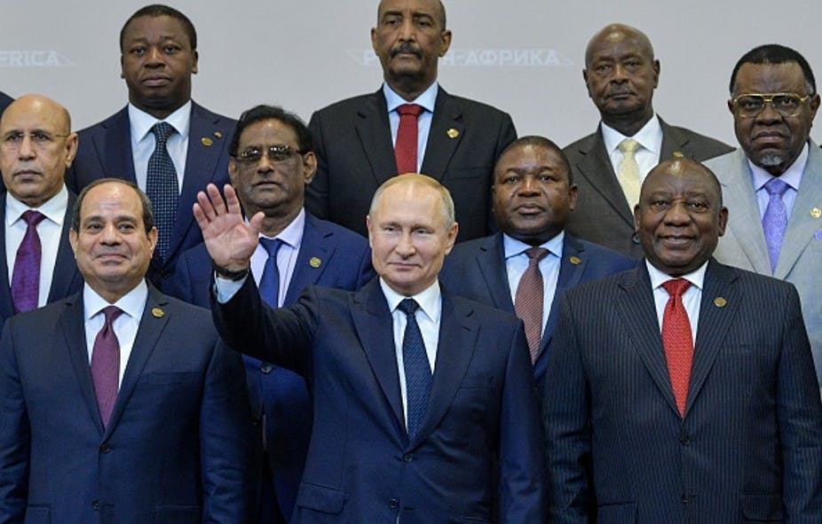 Putin and African leaders